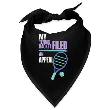 Tennis – My Tennis Racket Filed an Appeal - Bandana - Schwarz - Vorne