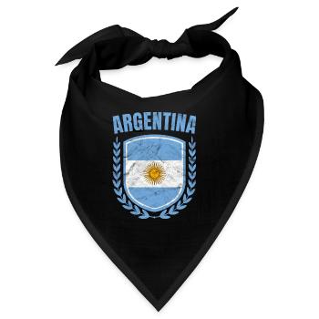 Argentinien - Bandana - Schwarz - Vorne