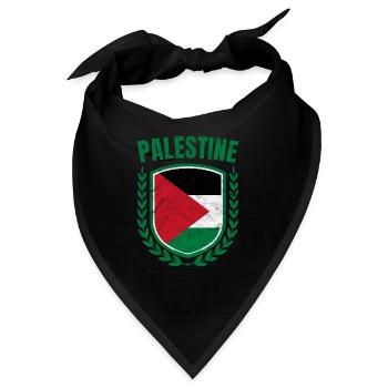 Palästina - Bandana - Schwarz - Vorne