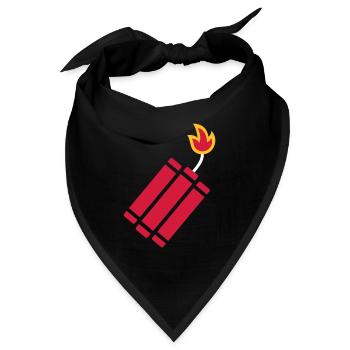 Dynamit Bombe - Bandana - Schwarz - Vorne