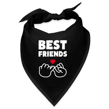 Best Friends Kleiner Finger Schwur - Bandana - Schwarz - Vorne