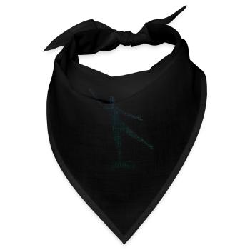 Fitnesstraining Aerobic Herren Körpergymnastik - Bandana - Schwarz - Vorne