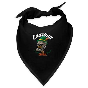 Lausbua Lederhosen - Bandana - Schwarz - Vorne