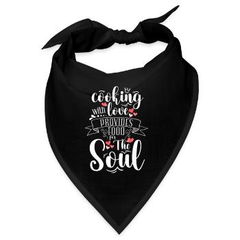 Koch Restaurant Beruf Gastronomie - Bandana - Schwarz - Vorne