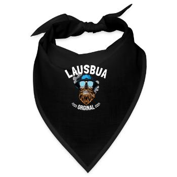 Lausbua Lederhosen - Bandana - Schwarz - Vorne