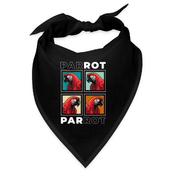 Ara Fliegen Tropen - Bandana - Schwarz - Vorne