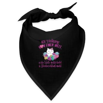 Stricken & Handarbeit für Stricksüchtige Frauen - Bandana - Schwarz - Vorne