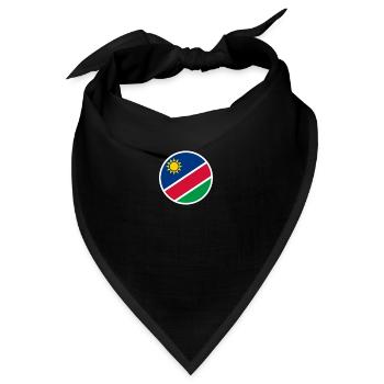 Namibia Namibische Flagge Namibier - Bandana - Schwarz - Vorne