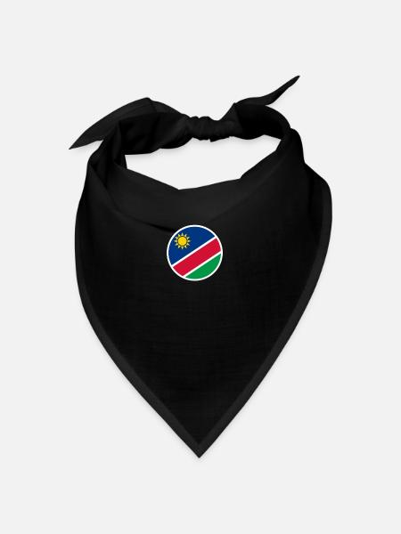 Namibia Namibische Flagge Namibier - Bandana - Schwarz