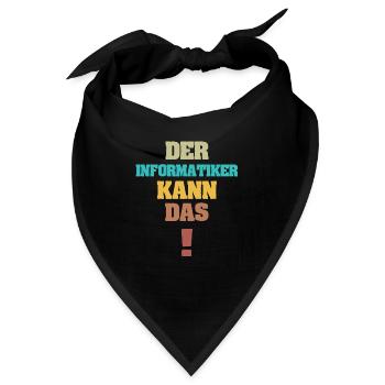 Informatiker - Bandana - Schwarz - Vorne