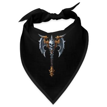 Wikinger Axt für einen Wikinger Nordmänner - Bandana - Schwarz - Vorne
