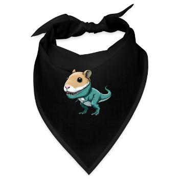 Dino-Hamster Fusion: Fabelwesen Abenteuer - Bandana - Schwarz - Vorne