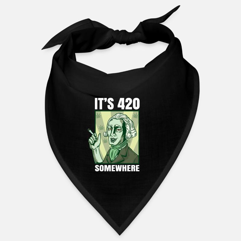 It's 420 Somewhere Cannabis Weed Smoking THC Ganja Bandana