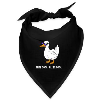 Ente cool Spruch - Bandana - Schwarz - Vorne