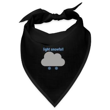 light snowfall - Bandana - Schwarz - Vorne