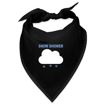 SNOW SHOWER - Bandana - Schwarz - Vorne