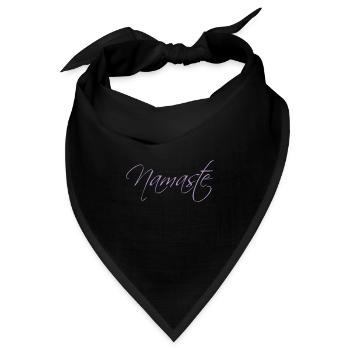 Yoga, Namaste - Bandana - Schwarz - Vorne