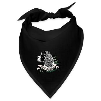 Springer Spaniel Anno 1900 - Bandana - Schwarz - Vorne