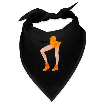 DUCK - Bandana - Schwarz - Vorne