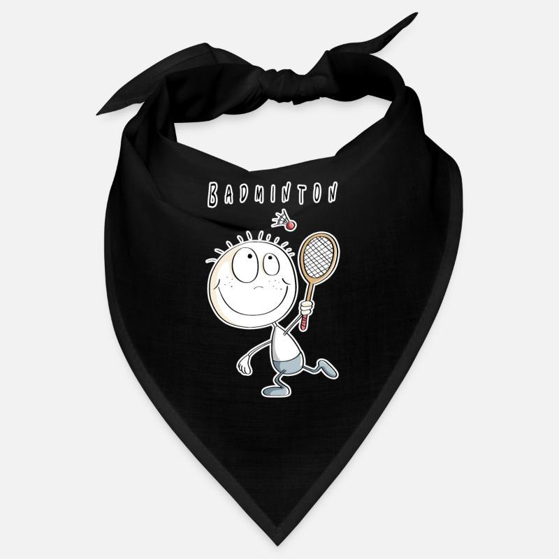 Cooles Badminton Spieler Männchen Bandana