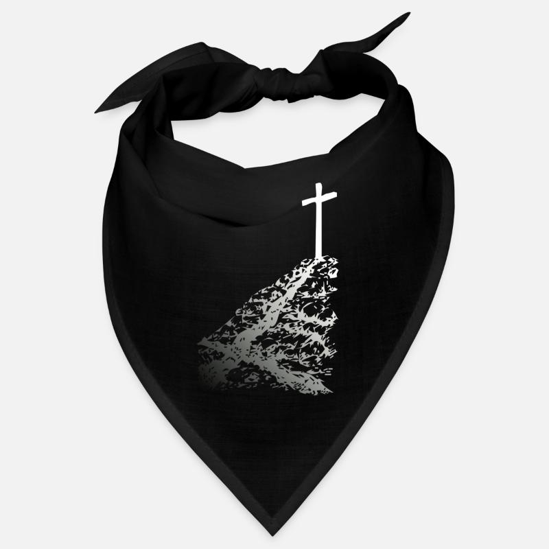 White cross with shadow Bandana