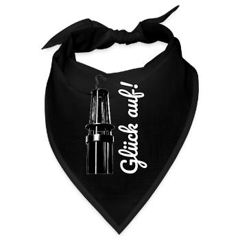Glück auf! - Bandana - Schwarz - Vorne