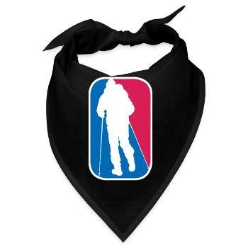 Wandern Bergwanderung Bergsteigen Geschenk - Bandana - Schwarz - Vorne