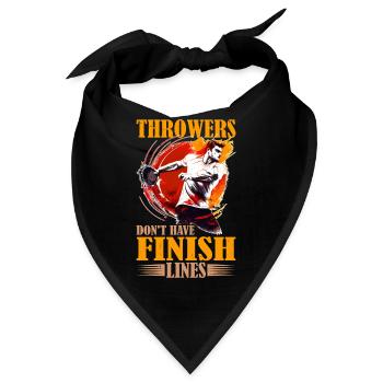Throwers Don't Have Finish Lines 9 - Bandana - Schwarz - Vorne