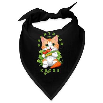 Bio Katze - Bandana - Schwarz - Vorne