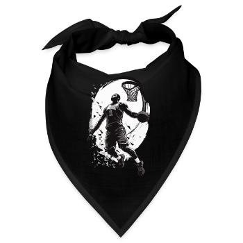 Basketball Dunking Aesthetic Streetwear Design - Bandana - Schwarz - Vorne