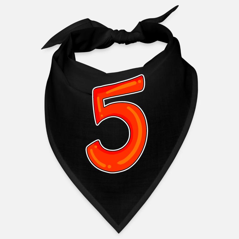 Five Number Number Symbol 5 Bandana