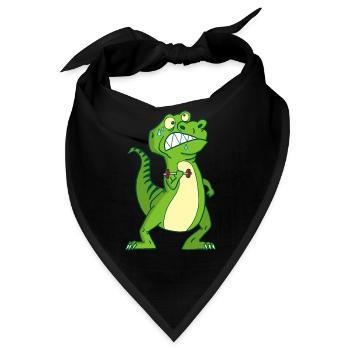 Die Stärke des Tyrannosaurus Rex - Bandana - Schwarz - Vorne