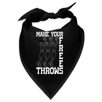 Make Your Free Throws 6 - Bandana - Schwarz - Vorne