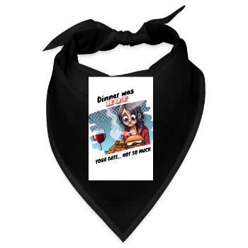 Falsches Datum - Bandana - Schwarz - Vorne