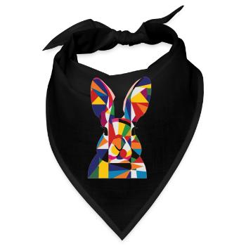 Kaninchen - Bandana - Schwarz - Vorne