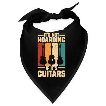 Gitarrist Gitarren  - Bandana - Schwarz - Vorne
