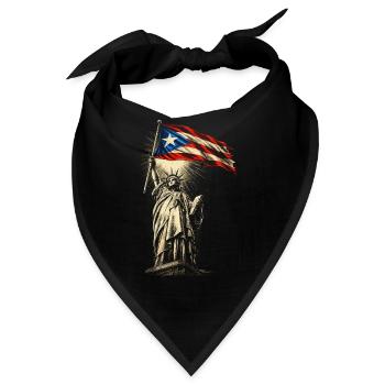 Puerto Rico Boricua - Bandana - Schwarz - Vorne