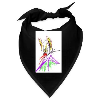 Geheimer Herr - Bandana - Schwarz - Vorne