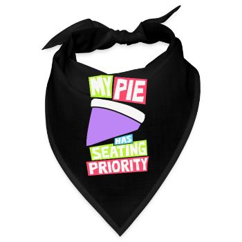 Pie – My Pie Has Seating Priority - Bandana - Schwarz - Vorne