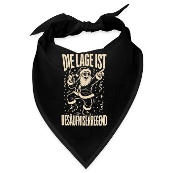 Die Lage ist besäufniserregend - Bandana - Schwarz - Vorne