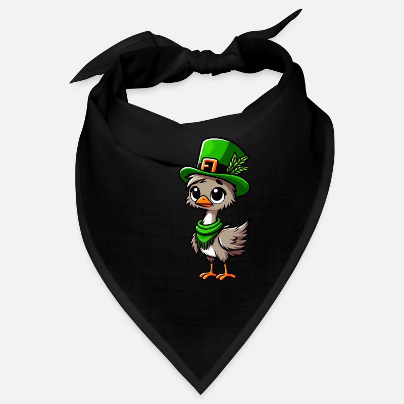 Émeu de la Saint-Patrick et Maine Coon Bandana