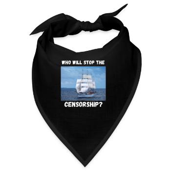 Censorship - Bandana - Schwarz - Vorne