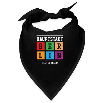 Hauptstadt Berlin - Bandana - Schwarz - Vorne