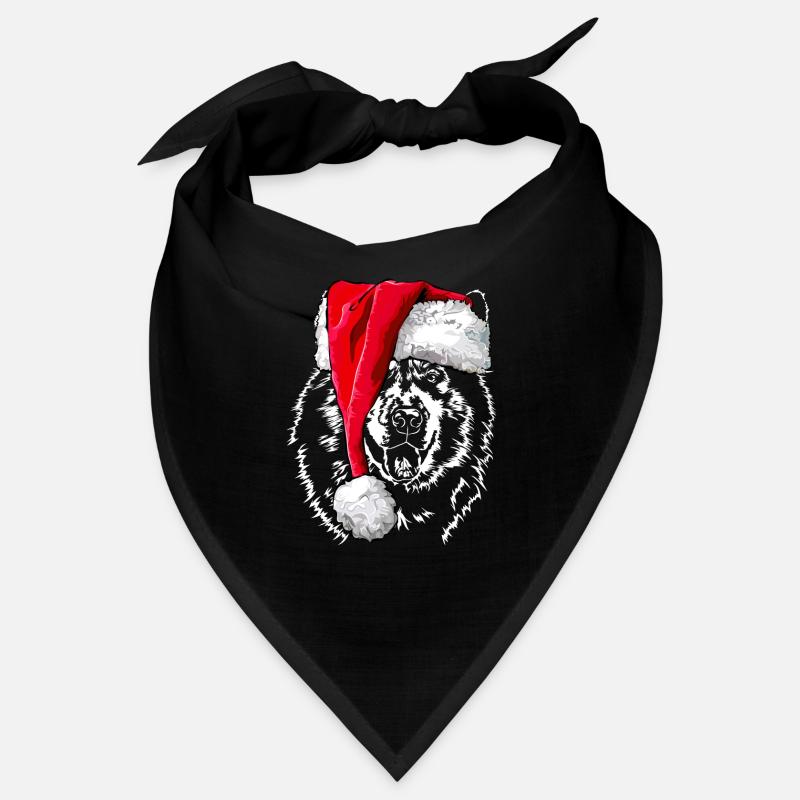 Santa ALASKAN MALAMUTE Chiens de Noël Wilsigns Bandana