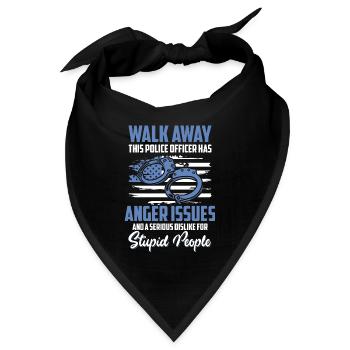Cop Sheriff - Bandana - Schwarz - Vorne