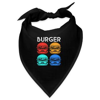 Cheeseburger - Bandana - Schwarz - Vorne