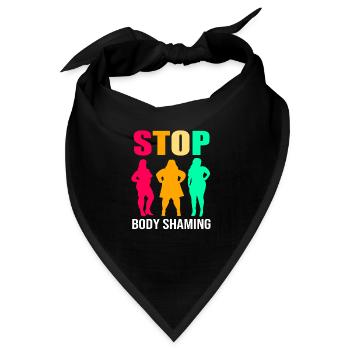 Body Positivity - Bandana - Schwarz - Vorne