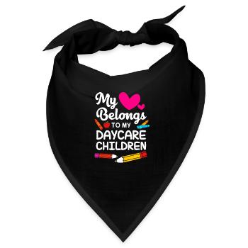 Kindertagesstätte Erziehung Erzieher Erzieherin - Bandana - Schwarz - Vorne