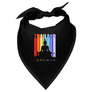 Thai - Bandana - Schwarz - Vorne