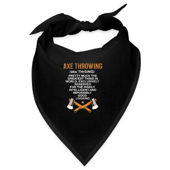 Axt Wurf - Bandana - Schwarz - Vorne